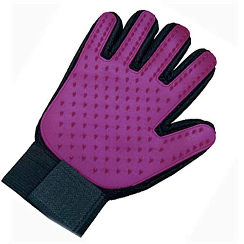 Cat grooming gloves pet hair removal gloves cleaning dust massage cat grooming gloves dog comb, left hand