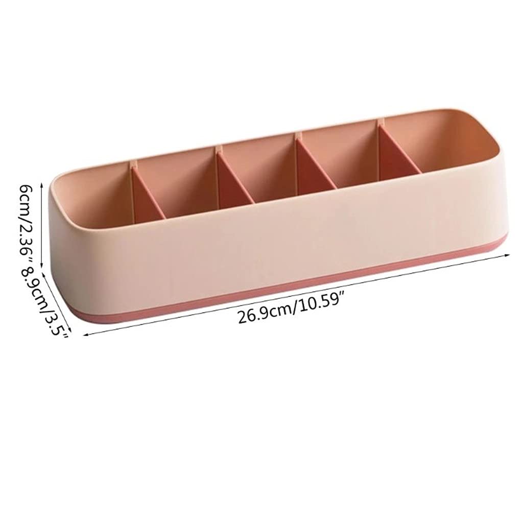 Aufbewahrungsbox mit 5 Fächern für Unterwäsche, Socken, Schublade, Klassifizierung, BH, Hosen, Trennwand, Kleiderschrank, Kosmetikbox (D)