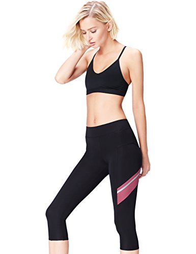 Activewear Leggings Sportivi Donna, Blu (Navy/garnet),...