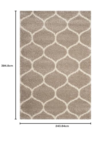 Image of Carpet for Living Room 8x10 Feet Anti Skid Rug Colour Beige Ivory