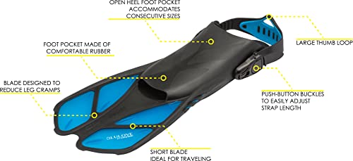 Cressi Short Adjustable Fins | Bonete #TOP5