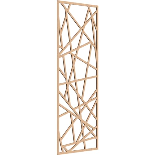 Image of Conway Decorative Pierced Fretwork Wood Wall Panels, 27 3 /8 inchW x 69 3 /8 inchH x 1 /4 inchT, Hickory