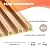 OUZUGIE WPC Acoustic Slat Wall Paneling, 8-Pack 96 x 6 Inches 3D Wall Panels for Interior Wall Decor,Living Room,TV Background,Study Room,Office Spaces,Bedroom,High Grille (Oak)