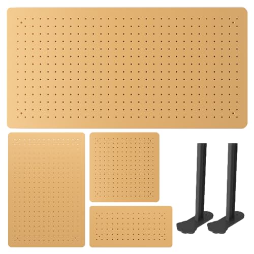 Jinchuan パンチングボード 高級スチール 有孔ボード ペグボード デスクボード 収納ボード マグネットボード 磁石対応 耐荷重 3WAY設置 DIY 取付簡単 工具収納 飾り収納 デスク オフィス キッチン 洗面所 大容量(B,30*35cm)