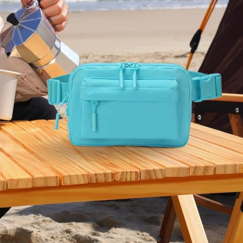 Riñonera elegante con 4 bolsillos con cremallera, diseño espacioso e impermeable 7
