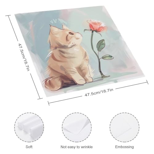 Servilletas de tela cuadradas pack de 6 Color-1 Floral miniatura 2