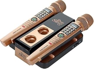 New Magic Sing E5+ 5000+ Tagalog English Builtin Songs + WiFi Karaoke Two Wireless Mics. Now with Over 600 Songs, and Counting,with Vocal Guide in MAGICSING Streaming APPs.