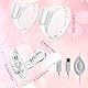 Qcpuuu Nippelsauger, 2 In 1 Elektrische Bruststimulatoren mit 12 Modus, Sexspielzeug für Frauen Solo, Vibrator Klitoris, Brustwarzen Stimulator für Sie