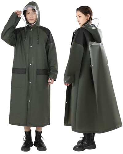 [Viewell] レインコート 自転車【透明レインバイザー付き】カッパ メンズ レディース リュック対応 超撥水 レインポンチョ ロング 大きいサイズ 反射テープ レインウェア 軽量 快適 雨具 雨合羽 防水防風 通勤通学