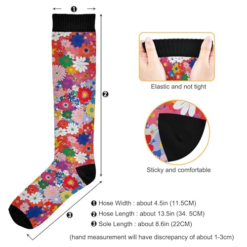 Fashion Cute Socks for Men and Women Knee High Compression Socks Support for Sport Running Hiking Fitness Casual3