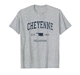 Photo Gallery cheyenne oklahoma ok vintage athletic navy design sportivo maglietta Photo Gallery cheyenne oklahoma ok vintage athletic navy design sportivo maglietta