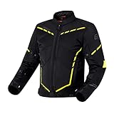 Dauerhafte Materialien - Die äußere Schicht besteht aus 500D-Polyester, was die Haltbarkeit auch bei schwierigen Bedingungen gewährleistet, und Stahlnetz, das für eine gute Belüftung verantwortlich ist. Die innere Schicht besteht aus Polyestergeflecht, dank der, an dem Ihre Jet-II-Jacke an heißen Tagen praktisch wird. Gleichzeitig wird es aufgrund der abnehmbaren Membran jedoch im Falle von Regen und alles andere, was während einer langen Motorradreise passieren kann.