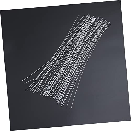 Nolitoy 50Pcs 24 Green Garland Black Tinsel Metal Tape Floral Arrangement Wire Flower Wire Stems Paper Wrapped Flower Stem Screw Artificial Flower Crafting Supplies Craft Flower Wire White #TOP7