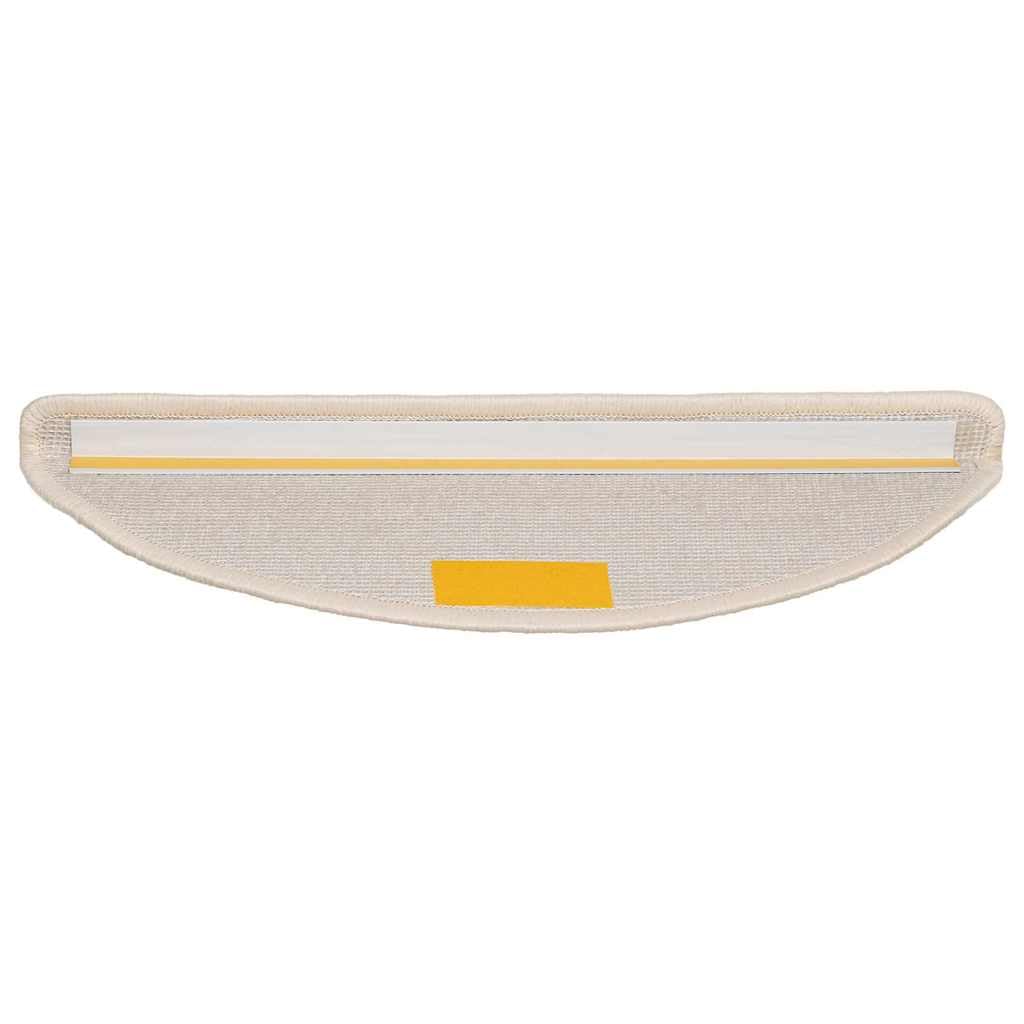 Maty na schody 10 sztuk 56x17x3 cm białe półokrągłe PP