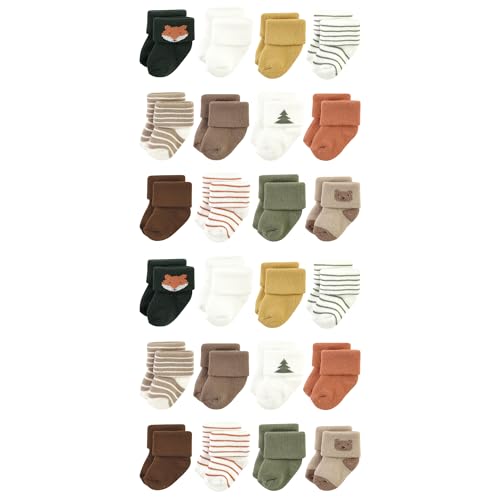 Image of Hudson Baby Unisex Baby Cotton Rich Baby Terry Socks 24-Pack