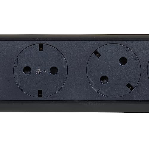 Regleta de enchufes giratoria Legrand con 4 tomas y cable de 3m negro 3