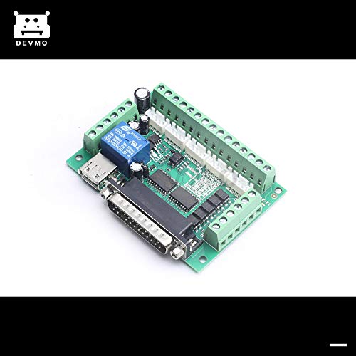 Devmo 5 Axis Cnc Interface Adapter Breakout Board For Stepper Motor Driver Mach3 +Db25 thumb #1