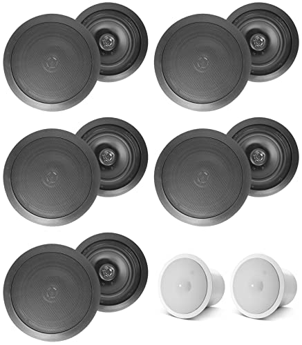 Rockville Bundle:(5) Pair HC655 Black 6.5