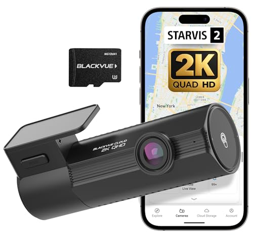BlackVue Elite 8-1CH Dash Cam – 2K QHD Front Camera with STARVIS 2 Sensor, HDR, Smart Parking Mode, Power Saving, Event Detection, GPS, G-Sensor, USB-C Installation