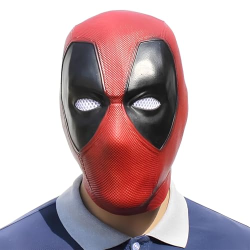 RESTEQ Latex Mask for Cosplay and Carnival - Realistic Full Head Mask for Adults Superhero Costume Accessories Breathable Fancy Dress Mask for Halloween Party and Fancy Dress