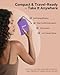 Boloye Hair Dryer Bonnet for Women, Large Bonnet Hooded Hair Dryer Attachment for Speeding Up Drying Time & Deep Conditioning, Fits All Head Sizes & Hair Styles, Purple (Large)