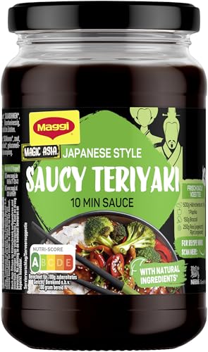 MAGGI Magic Asia Japanese Style Saucy Teriyaki 10 Min Sauce, fertige Teriyakisauce dickflüssig mit natürlichen Zutaten, 6er Pack (6 x 355g)