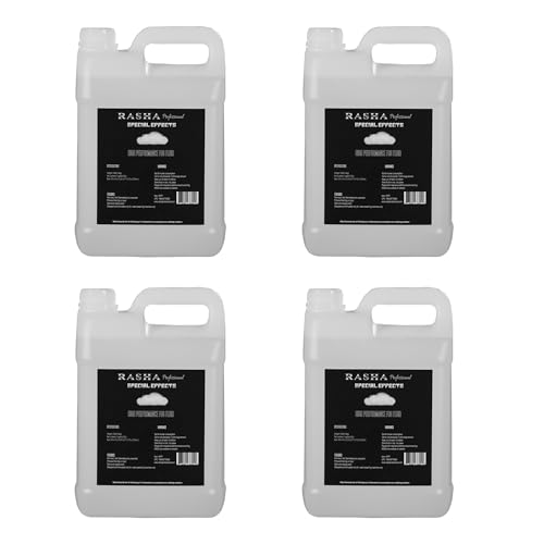 Líquido de niebla para máquina de humo, alta densidad, jugo de humo de larga duración, a base de agua para máquinas de 400-1500 watt, 1L (paquete de 4) miniatura 1