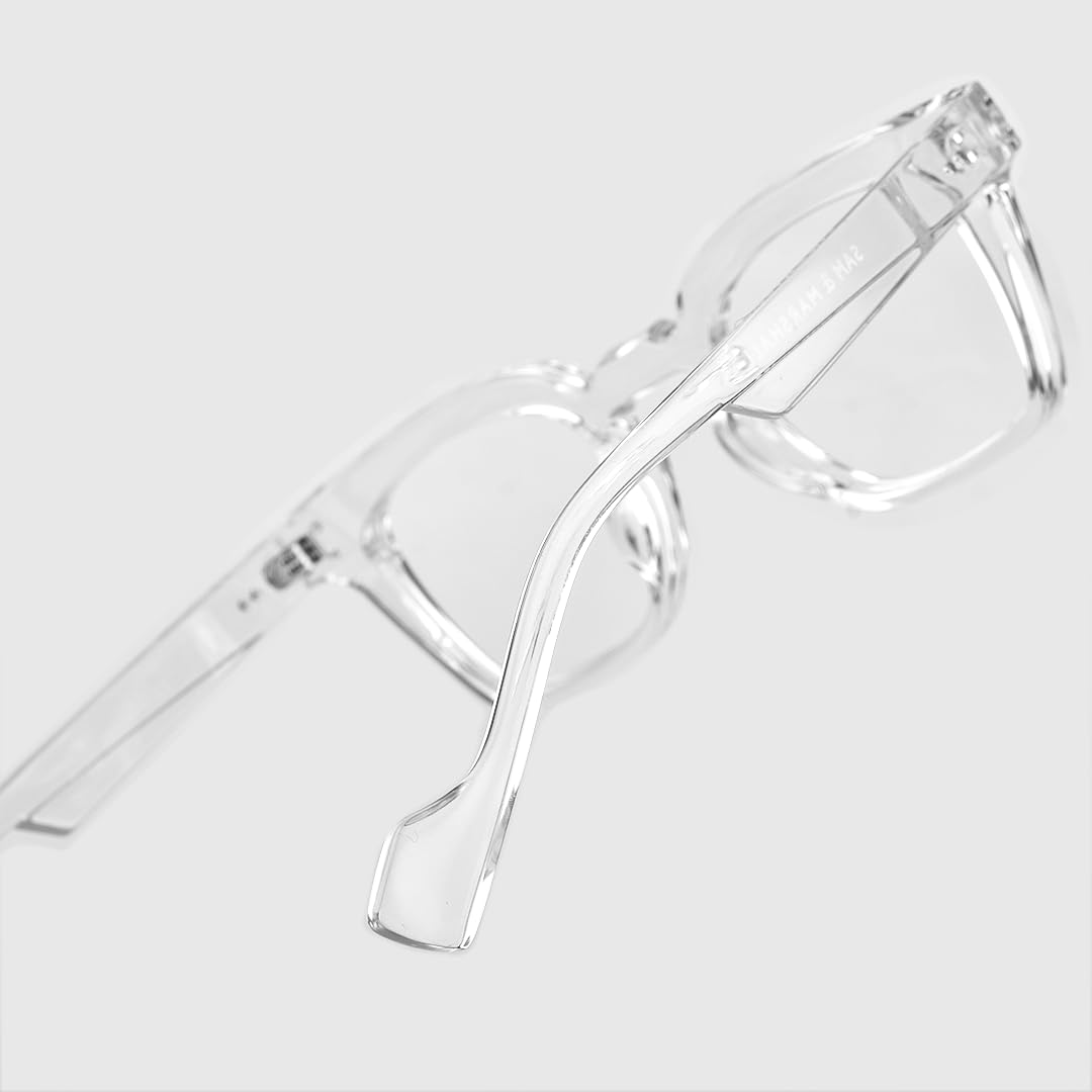 SAM AND MARSHALL TETRAGONON Eyeglasses I Light Weight Frames I Polycarbonate Frame I Prescription Friendly Glasses I Men & Women - Image 4 thumbnail