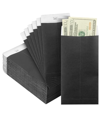 Image of Mr. Pen- Money Envelopes for Cash, 6.5 inch x 3.5 inch, 100 Pack, Kraft Paper | Self-Adhesive Bulk Cash Envelopes for Budgeting, Money and Coin Saving, Check, Budget, Small Item Organizing