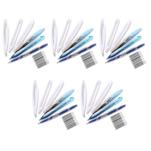 15 Pezzi di Stampo per Penna un Sfera nel Resina Siliconica Epossidico Usato per La Decorazione Artigianale DIY