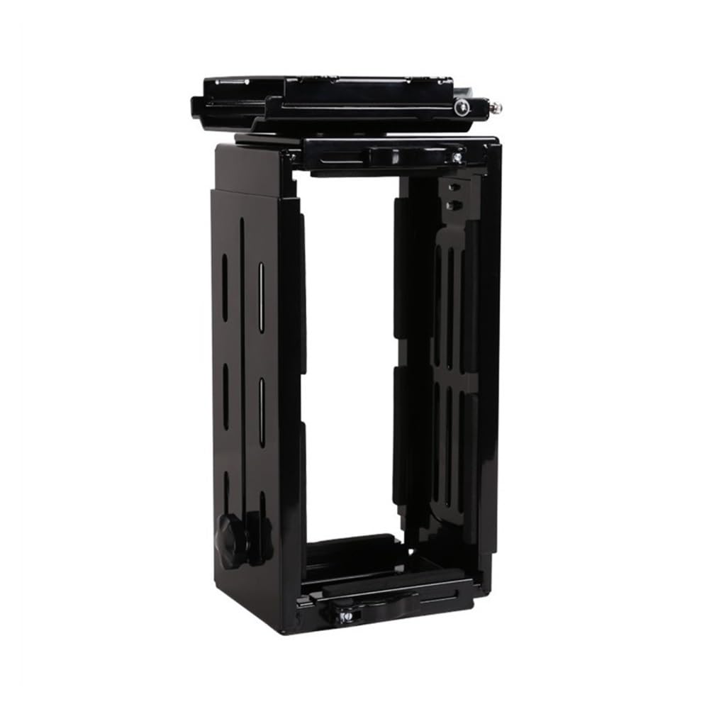 Supporto per PC Supporto CPU sotto la scrivania, supporto regolabile for PC tower, supporto CPU for impieghi gravosi, staffa di sospensione con rotazione di 180°, supporta fino a 33 libbre Ripiano sot