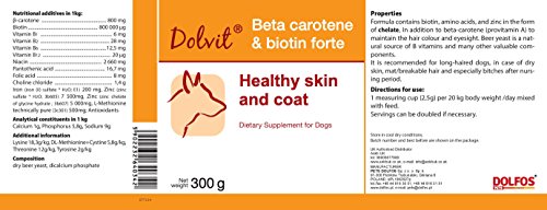 Beta Carotene and Biotin Forte 300g Healthy Skin and Coat for Dogs - Image 3