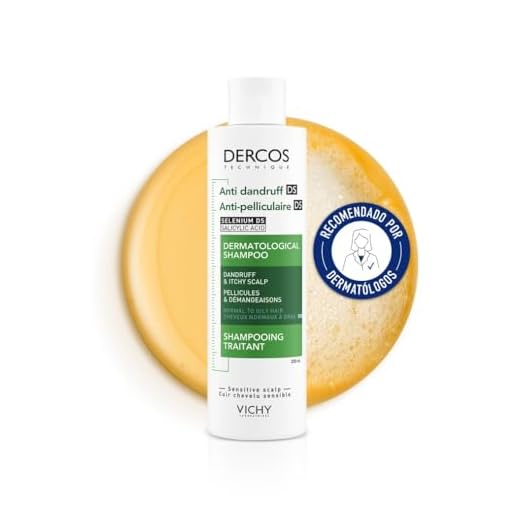 Vichy Champú Anticaspa, Cabellos Grasos, Elimina la Caspa y Reduce los Picores, Cuero Cabelludo Limpio y Sano, Doble Eficacia, Unisex, Dercos Technique, 200 ml