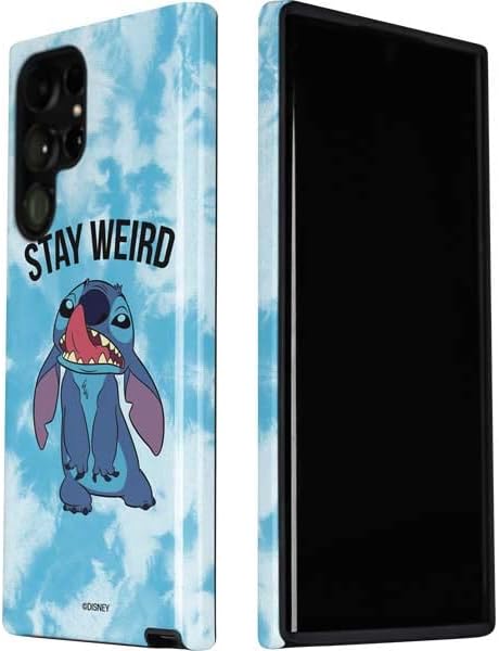 Skinit Pro Phone Case Compatible with Galaxy S22 Ultra - Officially Licensed Disney Lilo and Stitch Stay Weird Design