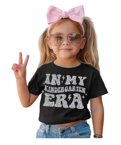 Back to School Glitter T-Shirt, 1st Grade Through 5th Grade, Pre-K and Kindergarten Gear, Fun Classroom Apparel, Youth School Shirt, Trendy Kids Outfit, Glittery Grade Level Design Tee. Black