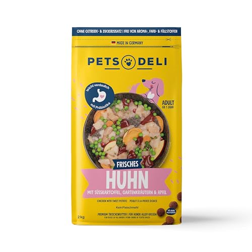 Pets Deli Classic Trockenfutter für Hunde mit Huhn & Süßkartoffel, 2kg