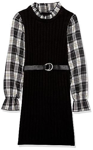 Speechless Girls' Long Sleeve Shift Dress