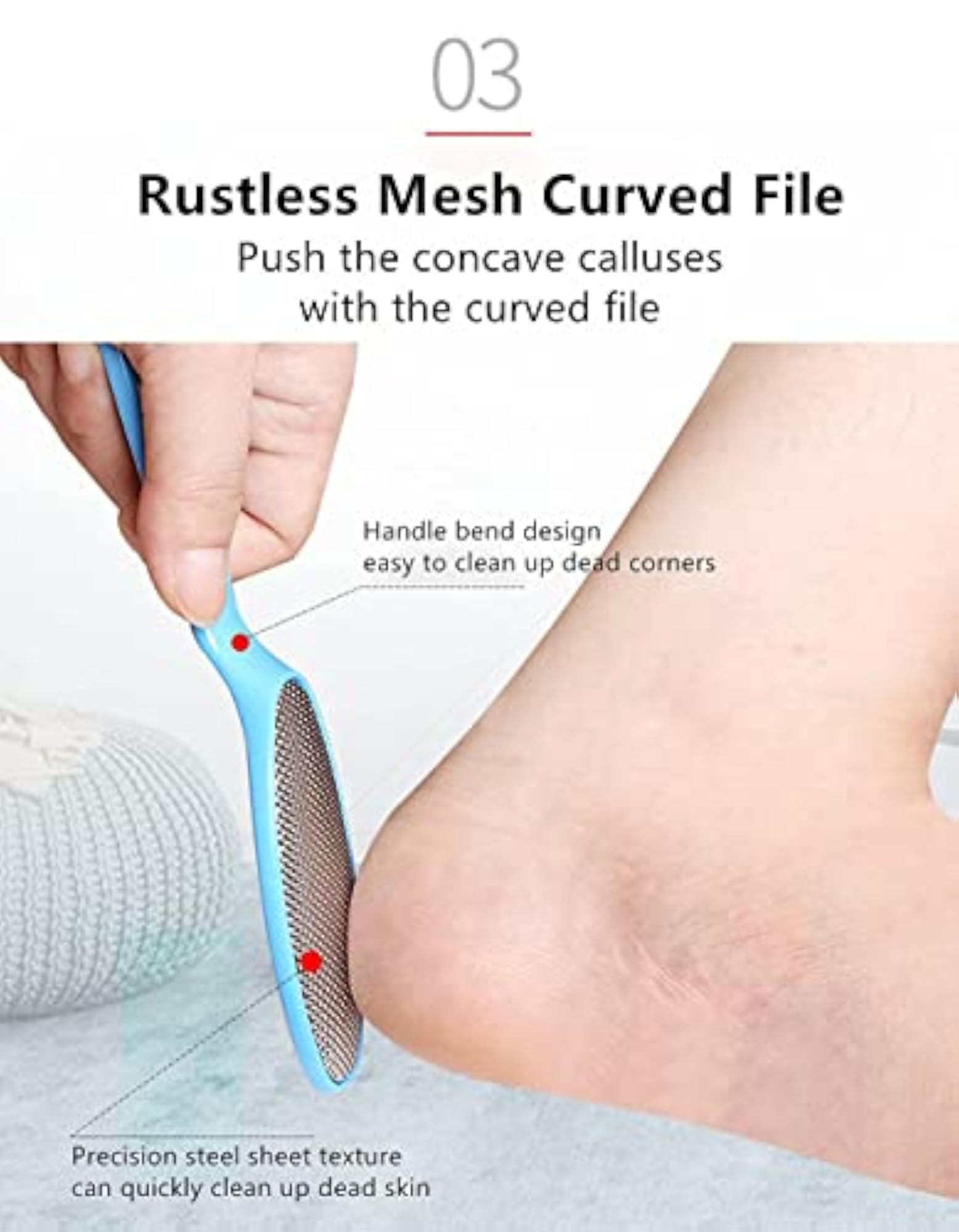 8 in 1 Pedicure Kit with Foot Scrubber and Callus Remover