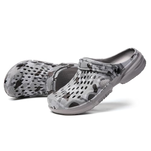 Image of SECHRITE Clogs for Men Garden Shoes Water Sandals Mens Mules and Clogs Shower Slippers Waterproof Summer Slides