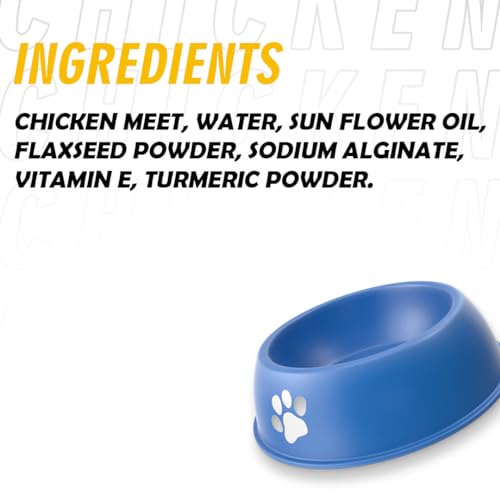 Image of Nootie Dog's Favorite Chicken Paste-(70g) Natural Ingredients, Easy to Digest, Enhances Dog Food Gravy for Dogs, Dog Chicken Paste, Wet Gravy for Dogs, Dog Food Topper (Pack of 24x70g)