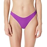 Amazon Essentials Women's High-Rise High-Leg Swim Bikini Bottom, Violet, Large