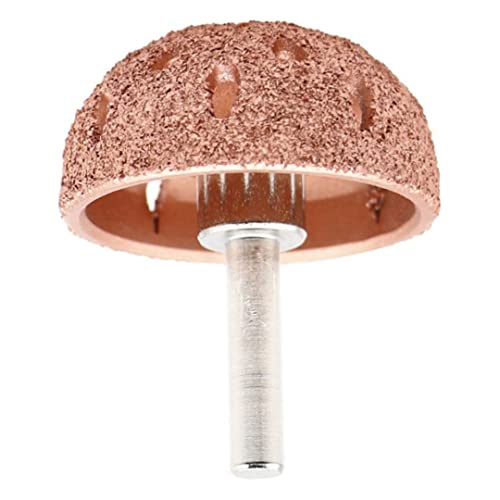 Rueda pulidora de neumáticos de acero de tungsteno escofina de bola con cabezal de pulido de 42mm con vástago hexagonal