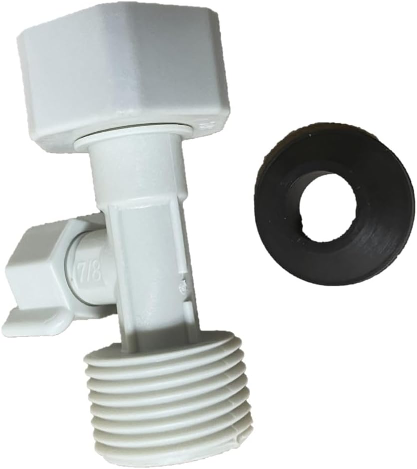 NuFlush Bidet Attachment T Adapter, 7/8 inch Pipe Male, 7/8 inch Female,1/4 Inch Hose Attachment.
