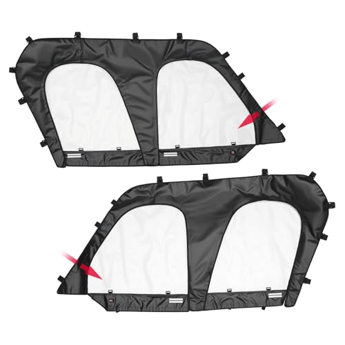 KEMIMOTO Soft Upper Doors Compatible with Kawasaki Teryx 4 800 2016-2025 and Teryx 4 S 2021-2025,