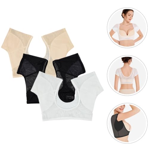 USHOBE 3 Pçs Colete De Suor Nas Axilas Camisa À Prova De Suor Respirável Lavável Reutilizável Axilas