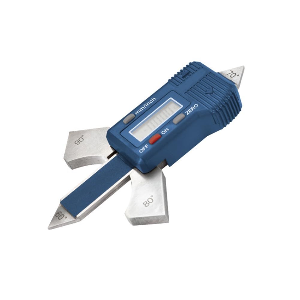 Cyfrowy miernik spawalniczy 20 mm z wyświetlaczem LCD do kontroli zaokrągleń szwów, dokładność 0,01 mm