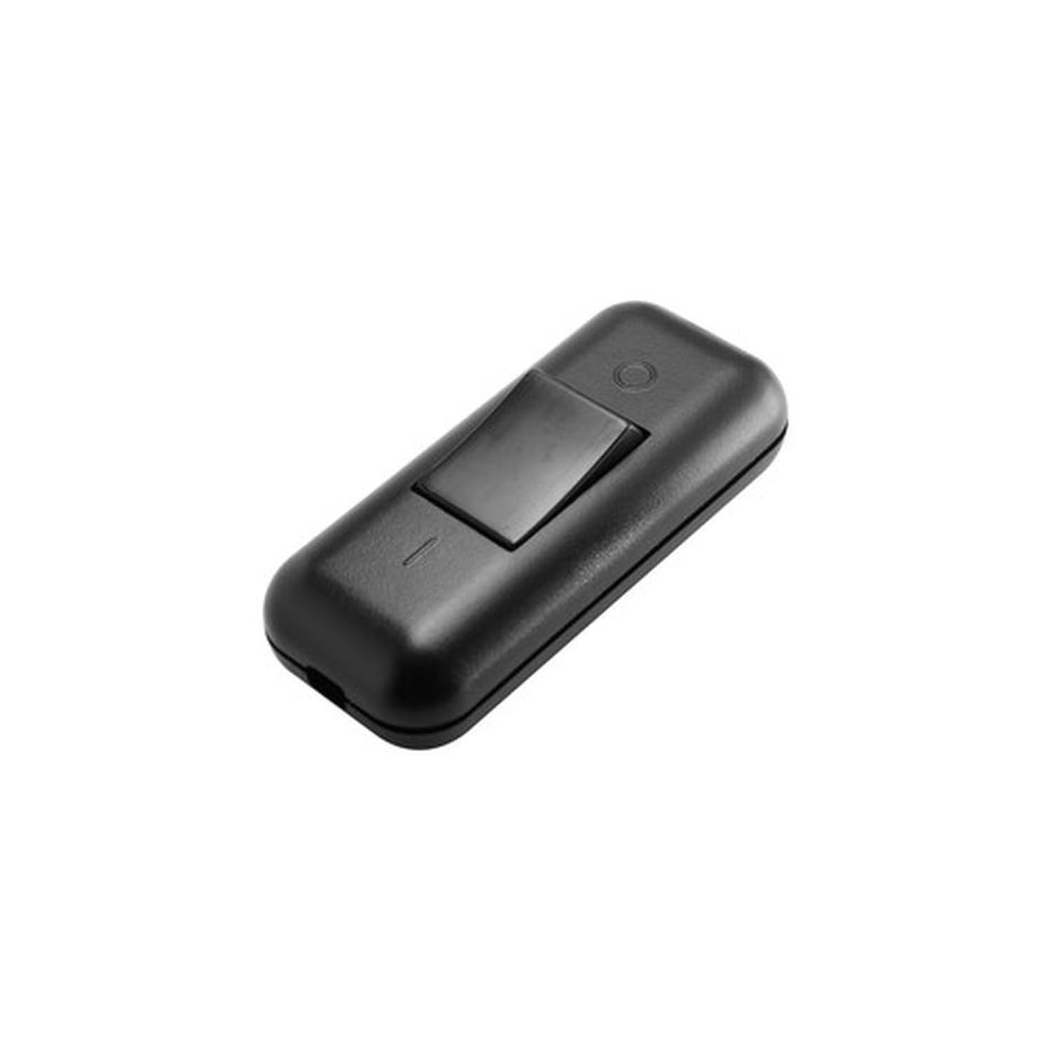 Bipolar switch 2A 250V black, in blister, ideal for controlling electrical circuits and protecting installations.