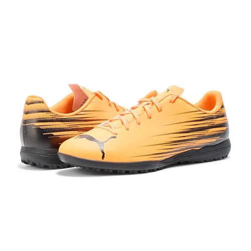 PUMA Men's ATTACANTO Turf Trainer Soccer Cleat Sneaker, Heat Fire Black, 143