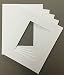 Pack of 5 12x16 White Picture Mats with White Core Cut for 8x12 Pictures