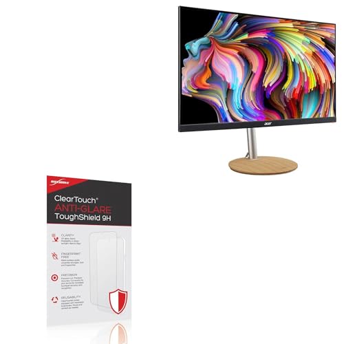 BoxWave Screen Protector Compatible With Acer ConceptD CP1 (CP1271) - ClearTouch Anti-Glare ToughShield 9H (2-Pack), Anti-Glare 9H Tough Flexible Film Screen Protector